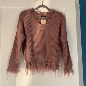 Trendy Distressed Sweater